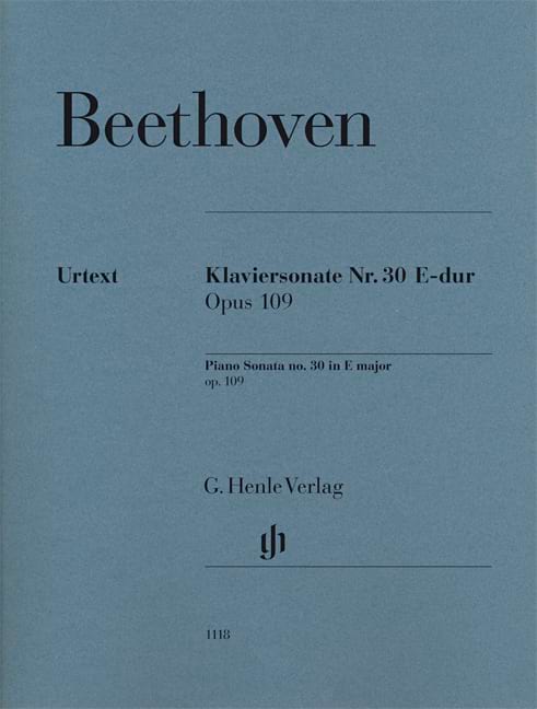 Sonate n°30 en Mi majeur opus 109 BEETHOVEN Partition Piano
