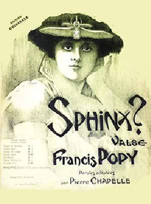 Sphinx. Piano Francis Popy Partition Piano
