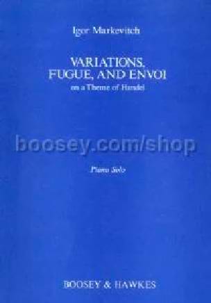 Variations, Fugue And Envoi Igor Markevitch Partition Piano