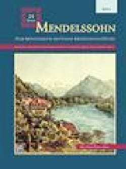 24 Songs. Voix Moyenne MENDELSSOHN Partition Mélodies