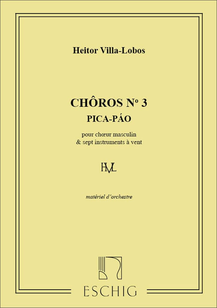 Choros N° 3 Parties - VILLA-LOBOS - Partition