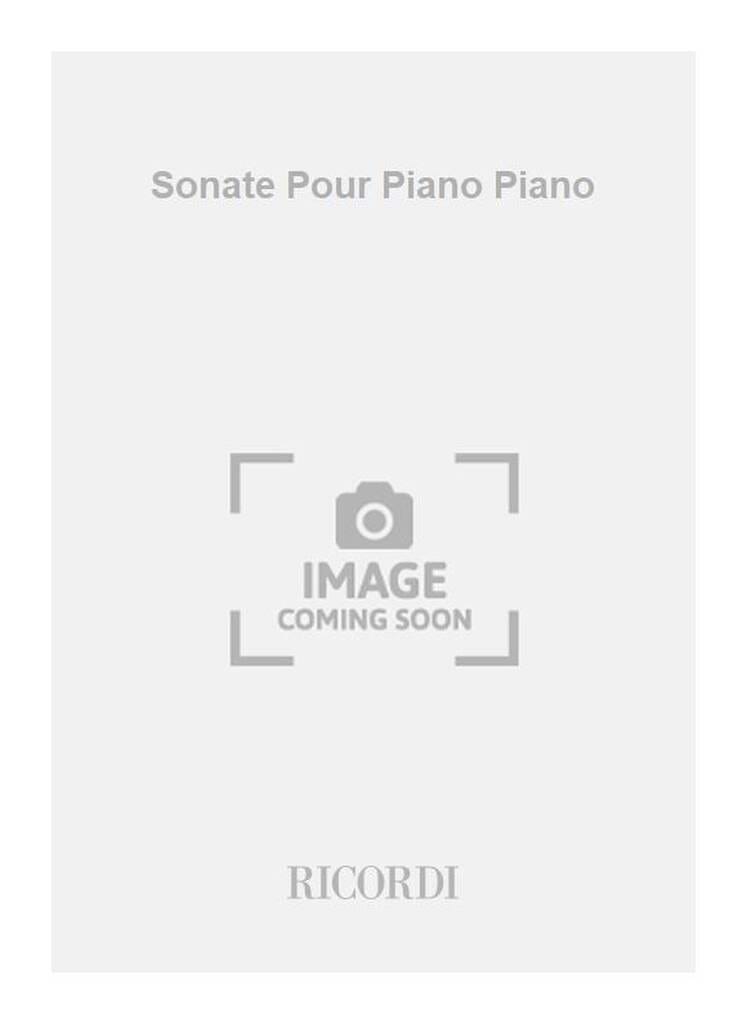 Sonate pour Piano Alain Bancquart Partition Piano
