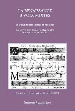 La Renaissance à 3 voix mixtes Partition Chœur