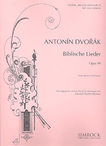 Biblische Lieder Opus 99 Voix Haute Version Fischer-Dieskau - DVORAK