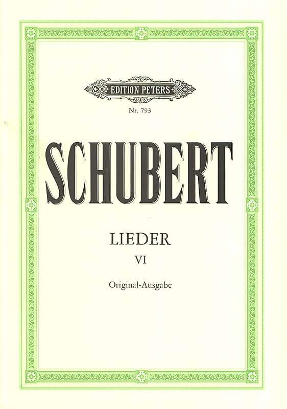 Lieder Volume 6 - Ton Original SCHUBERT Partition Mélodies