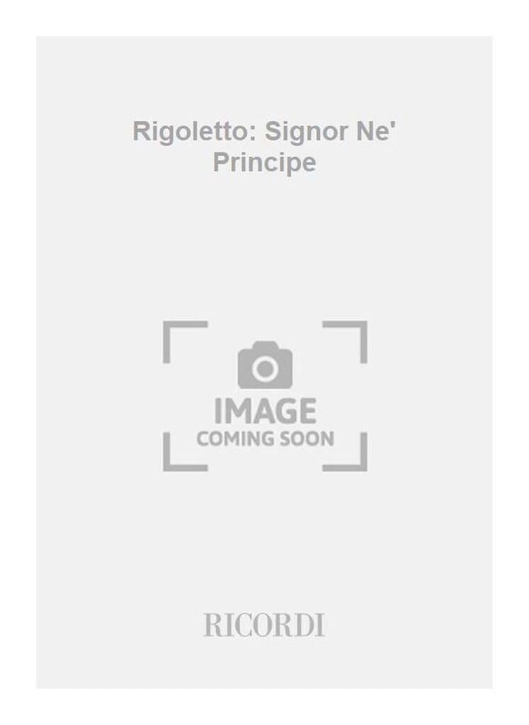 Signor ne principe. Rigoletto VERDI Partition Opéras