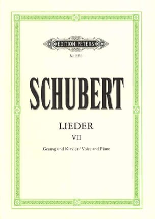Lieder Volume 7 - Ton Original SCHUBERT Partition Mélodies