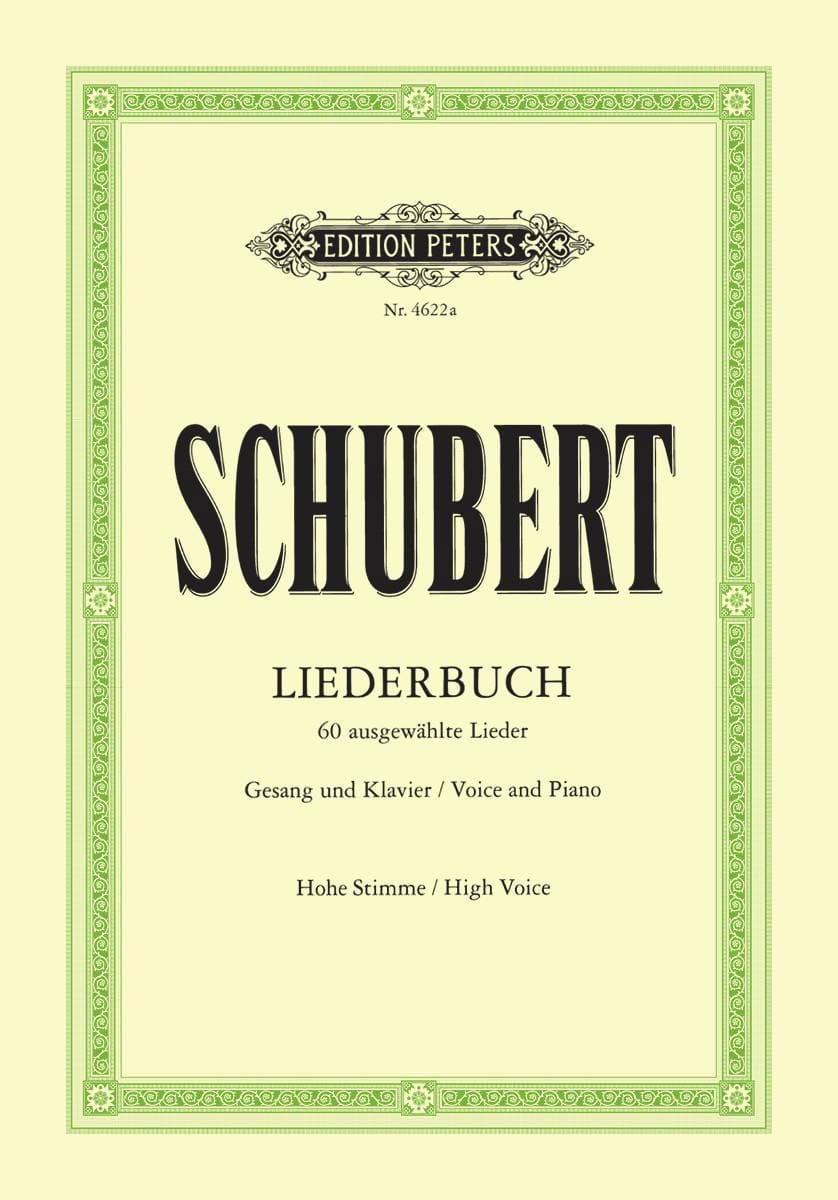 Liederbuch. Voix Haute SCHUBERT Partition Mélodies
