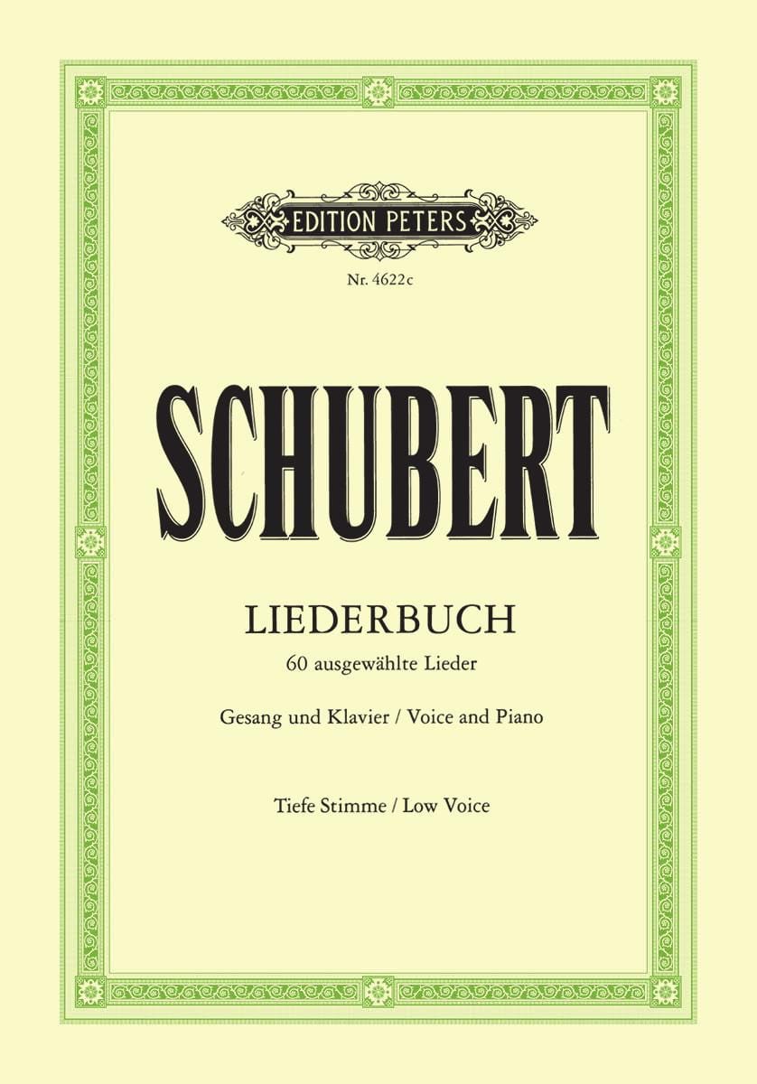 Liederbuch. Voix Grave SCHUBERT Partition Mélodies