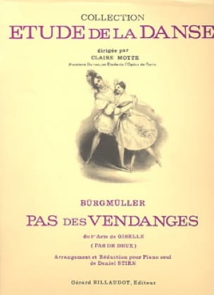 Pas des Vendanges. Giselle Frédéric Burgmuller Partition Piano