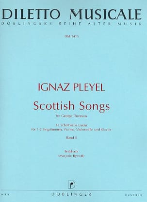 Scottish Songs Volume 2 - Ignaz Pleyel - Partition