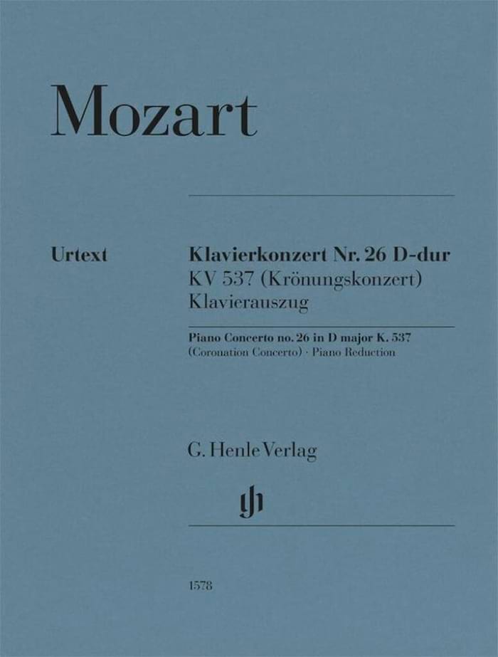 Concerto N° 26 en Ré Majeur KV 537 - Piano MOZART Partition Piano