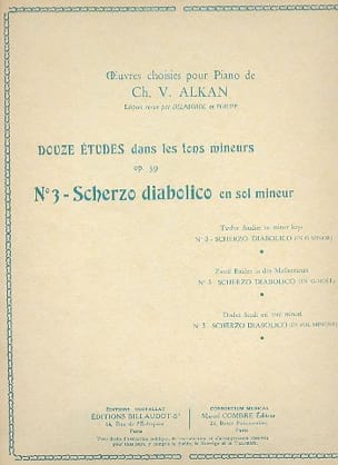 Scherzo Diabolico En Sol Mineur Op. 39-3 ALKAN Partition Piano