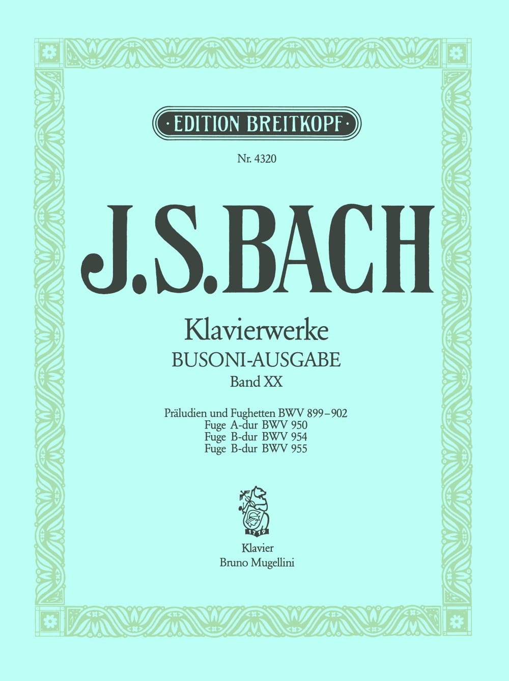 Präludien Und Fughetten. Volume 20 BACH / BUSONI Partition Piano