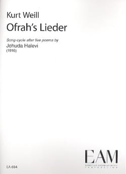 Ofrah's Lieder WEILL Partition Mélodies