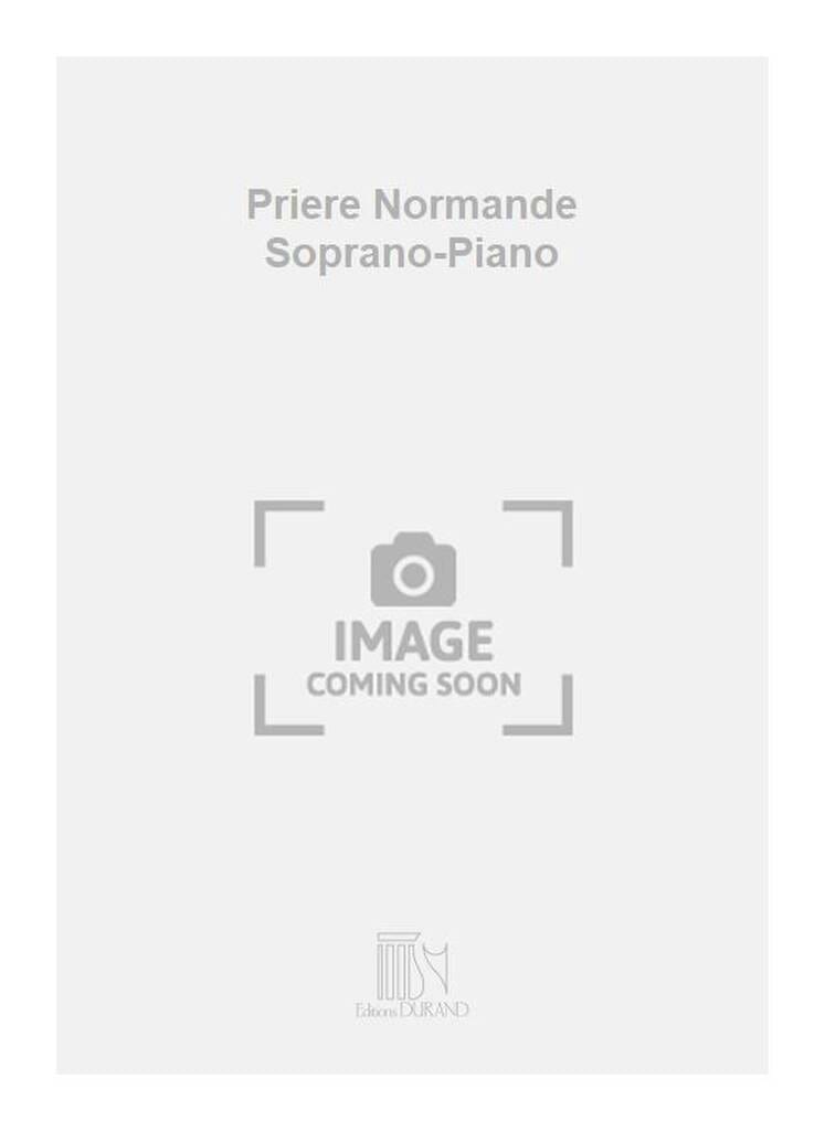 Prière Normande Voix Elevée André Caplet Partition Mélodies