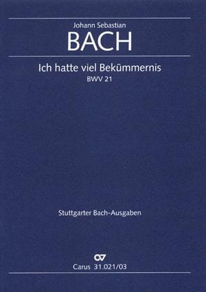 Cantate 21 Ich Hatte Viel Bekummernis BACH Partition Chœur