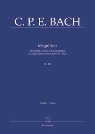 Magnificat Wq 215 Carl-Philipp Emanuel Bach Partition Chœur