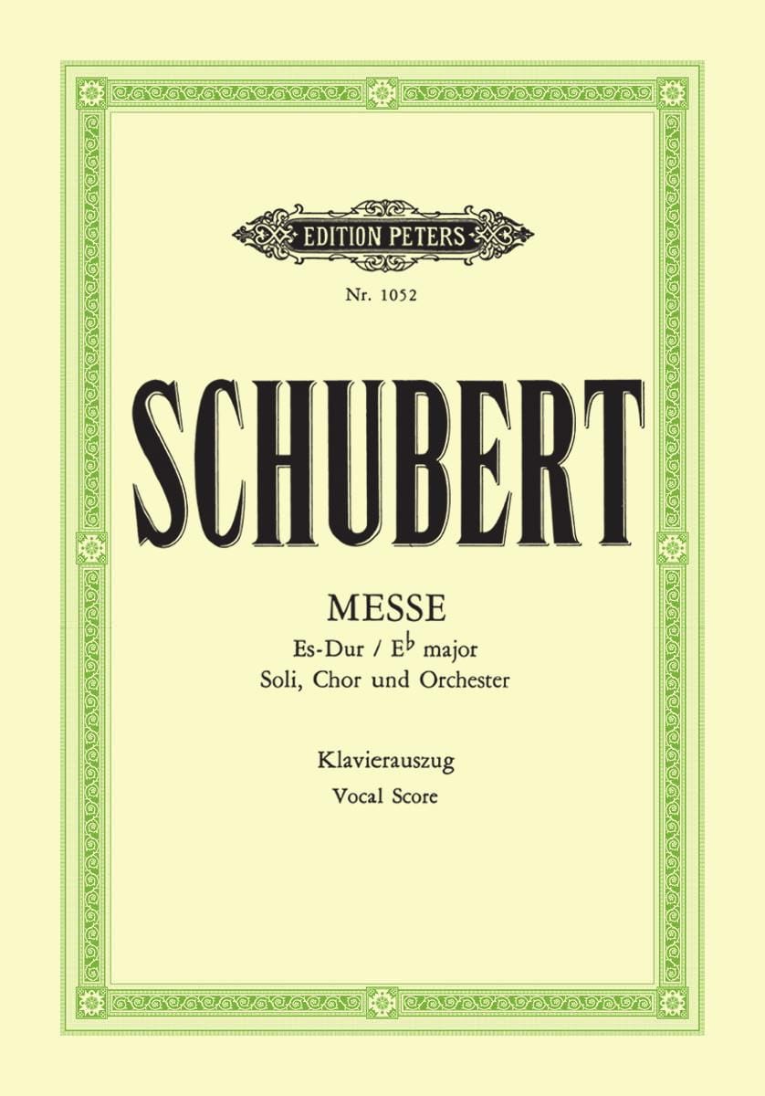 Messe En Mi bémol majeur D 950 SCHUBERT Partition Chœur