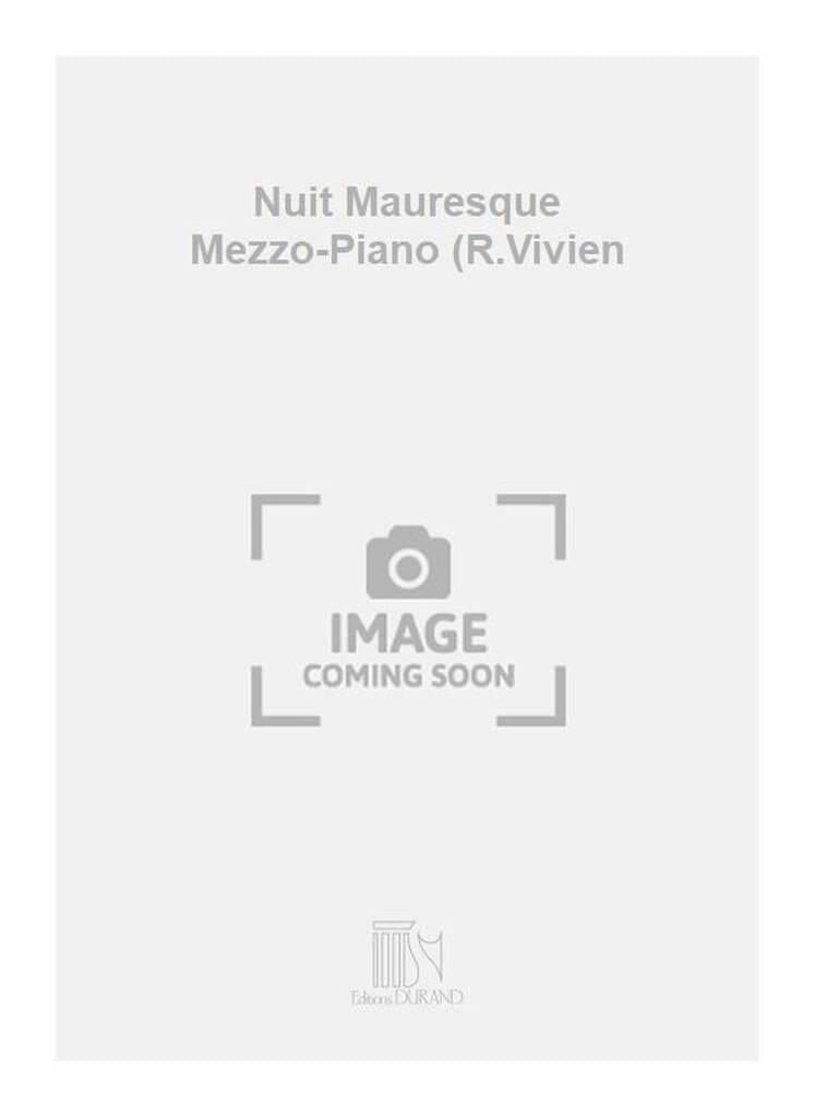Nuit Mauresque Louis Aubert Partition Mélodies