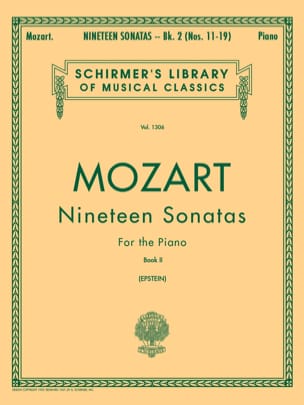 19 Sonates Volume 2 MOZART Partition Piano