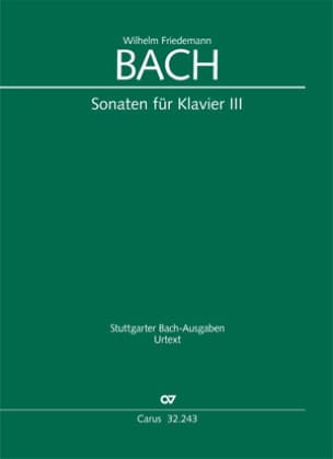Sonates pour clavier - Volume 3 - Wilhelm Friedemann Bach - Partition