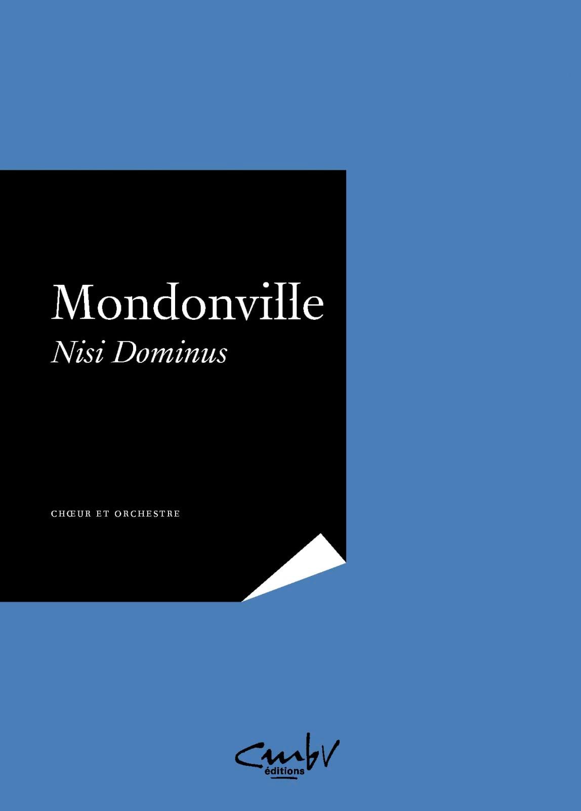 Nisi Dominus - Cassanea Jean-Joseph de Mondonville - Partition