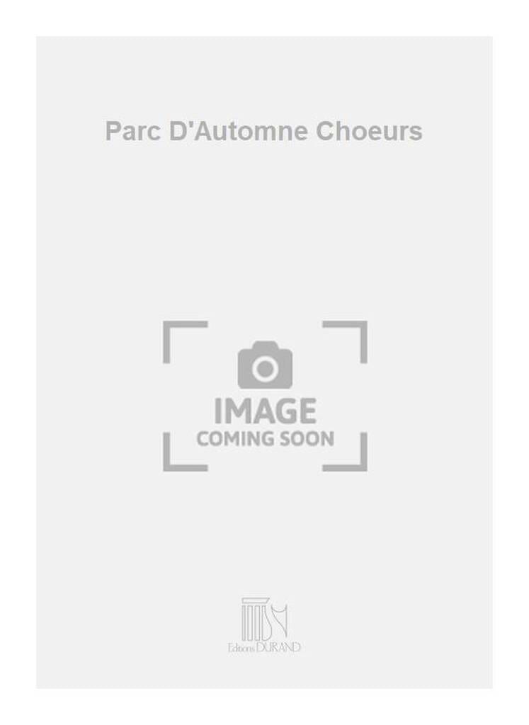 Parc d'automne - Louis Aubert - Partition - Chœur
