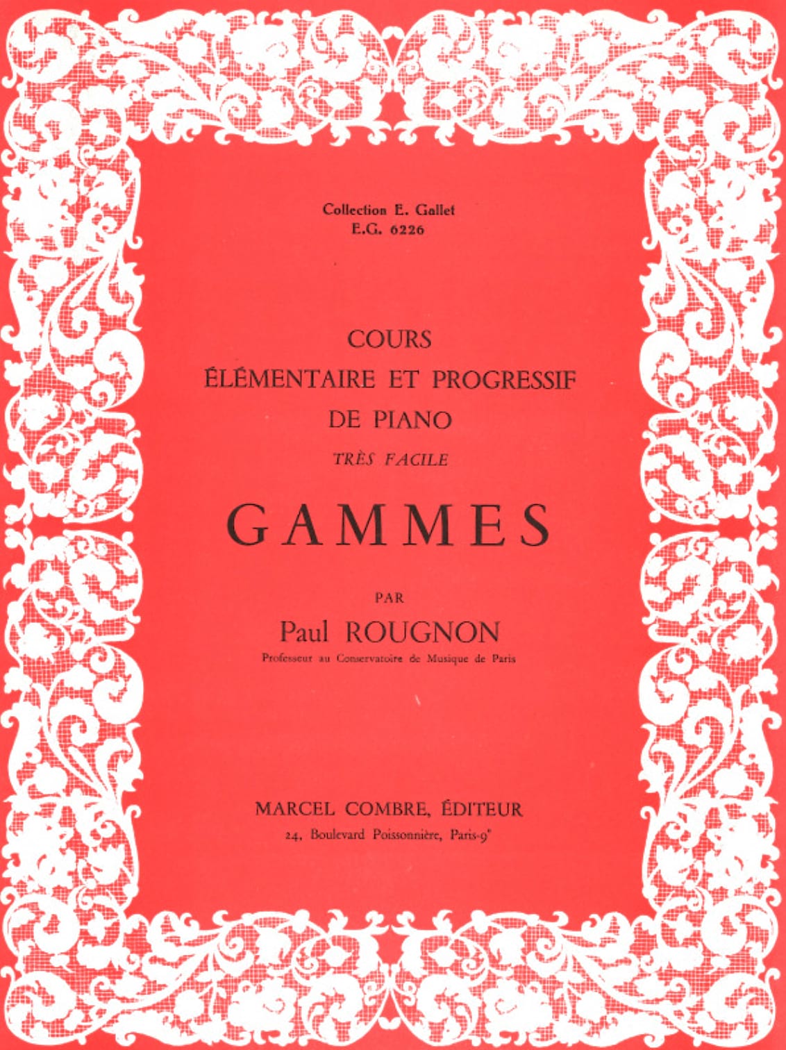 Gammes - Rougnon - Partition - Piano