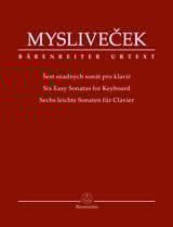 6 Sonates Faciles pour Clavier Josef Myslivecek Partition