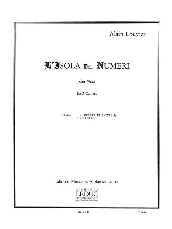 L'isola Dei Numeri Volume 1 - Alain Louvier - Partition - Piano
