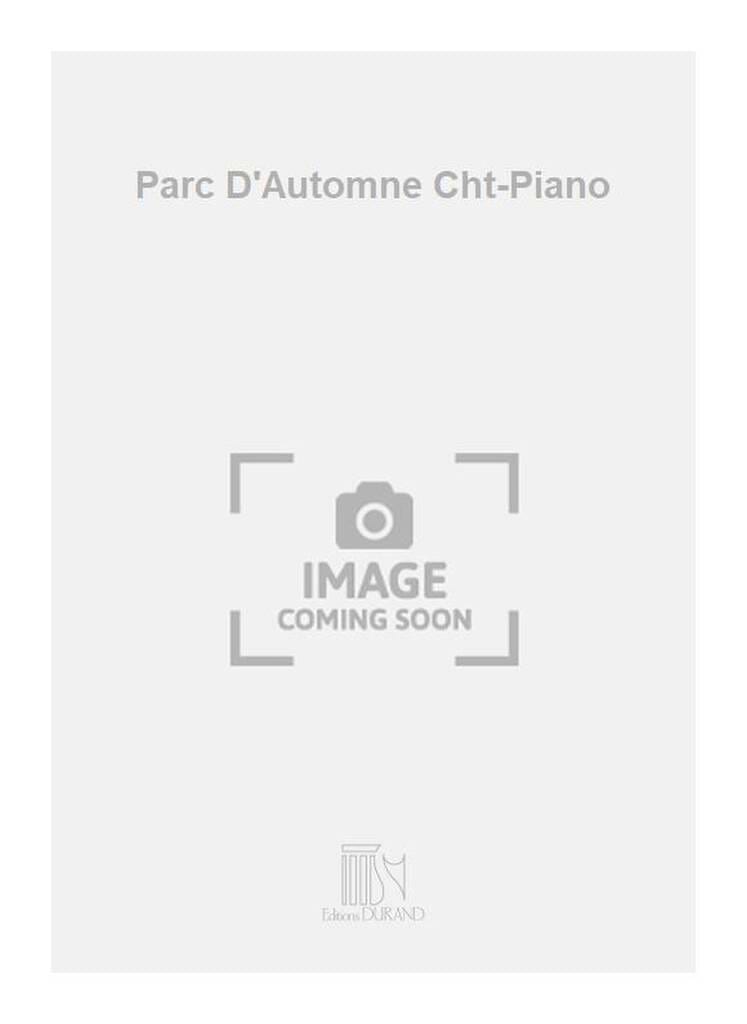 Parc d'automne - Louis Aubert - Partition - Chœur