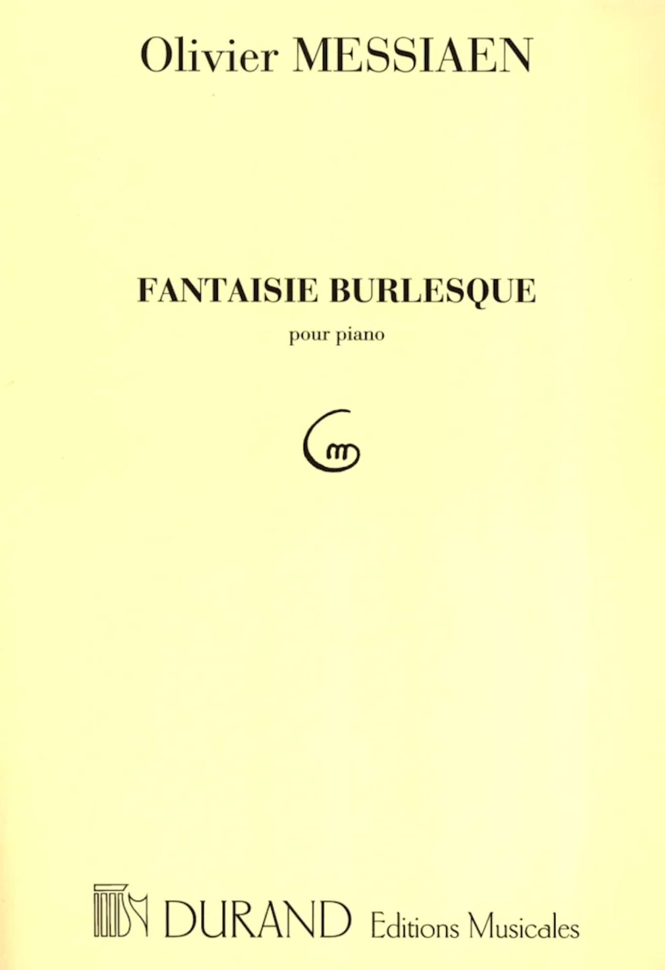 Fantaisie Burlesque MESSIAEN Partition Piano