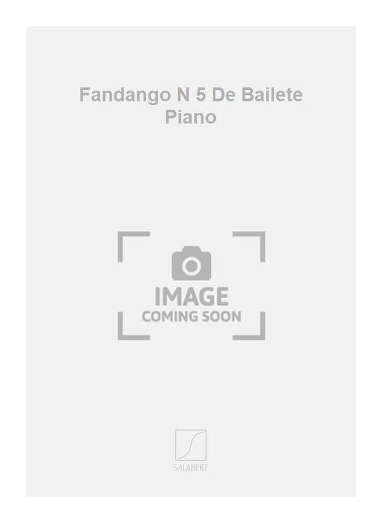 Fandango Op. 79-5 TURINA Partition Piano