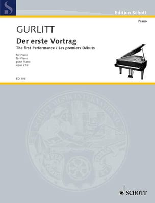Les Premiers Débuts Opus 210 Cornelius Gurlitt Partition Piano