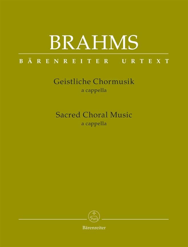 Geistliche Chormusik a cappella BRAHMS Partition Chœur