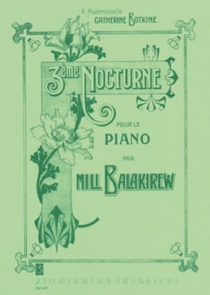 3ème Nocturne - Mili Balakirev - Partition - Piano