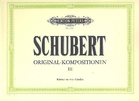 Original Kompositionen Volume 3. 4 Mains - SCHUBERT - Partition