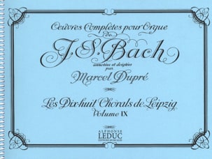 Oeuvres Complètes pour Orgue Volume 9 BACH / DUPRE Partition Orgue