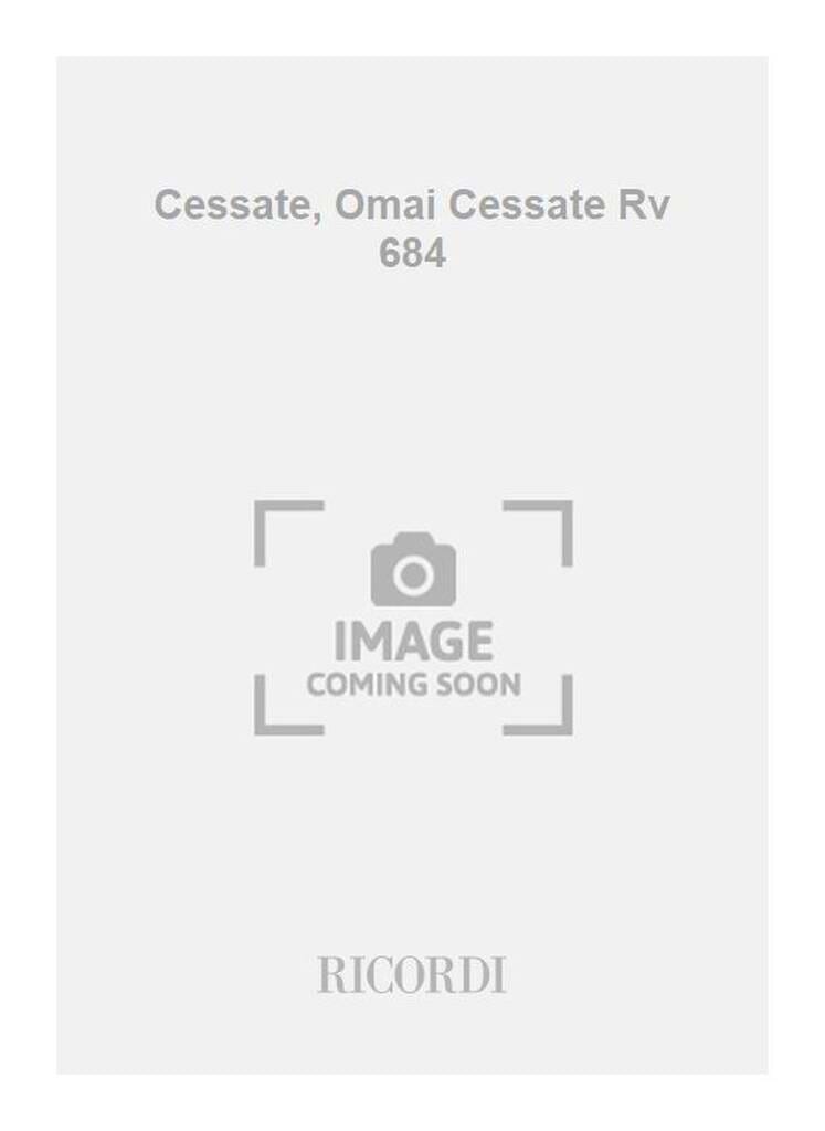 Cessate Omai Cessate RV 684. Matériel VIVALDI Partition
