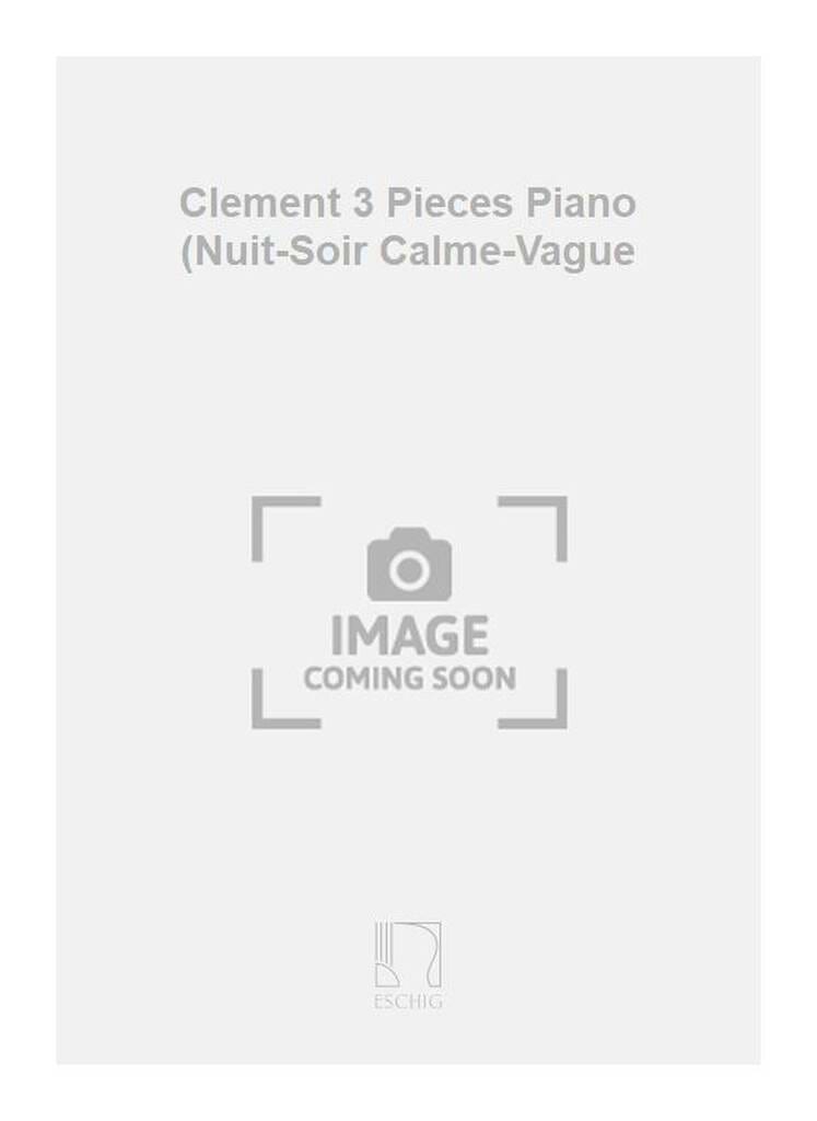 3 Pieces Jeanne Herscher-Clément Partition Piano