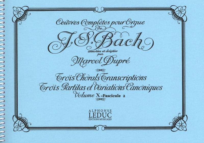 Oeuvres Complètes pour Orgue Volume 10/2 BACH / DUPRE Partition Orgue