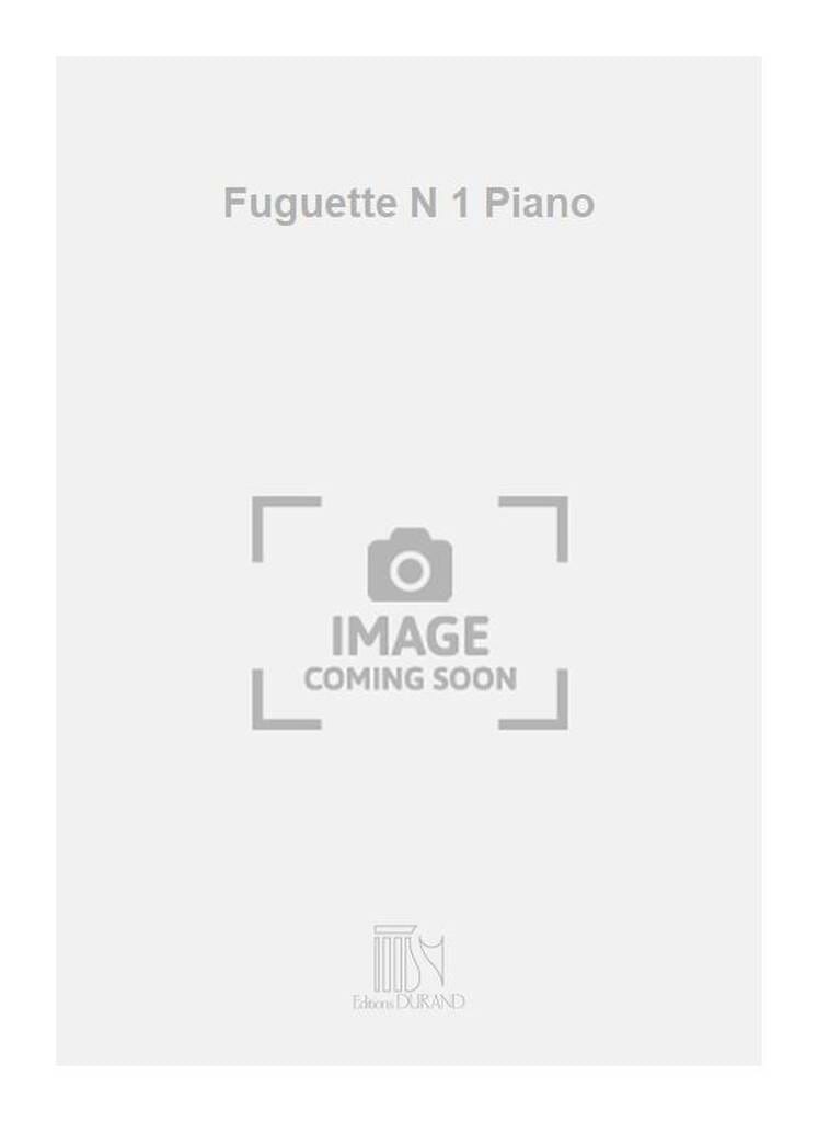 Fuguette N°1 Piano SCHUMANN Partition Piano