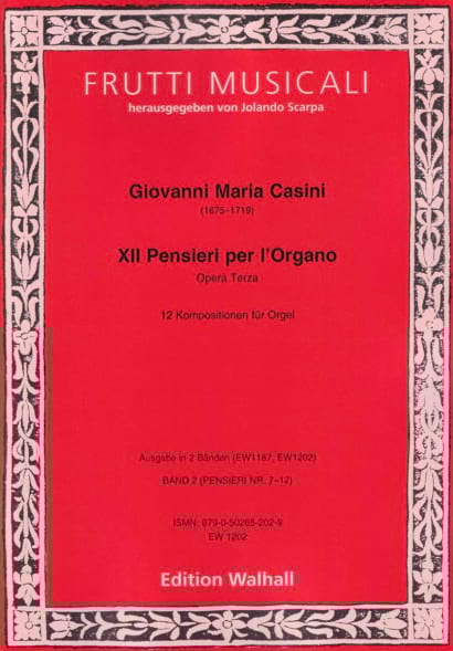 XII Pensieri per l'Organo Opus 3 - Volume 2 - Giovanni Maria Casini