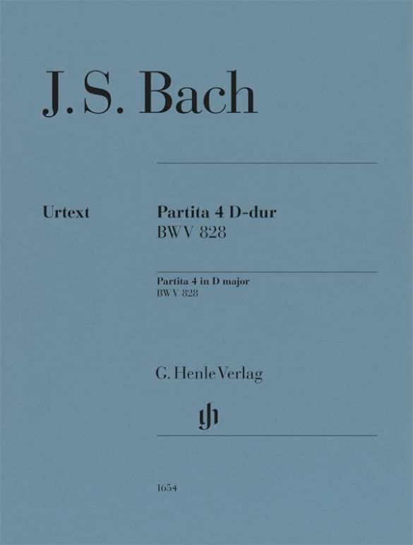 Partita n°4 BWV 828 - Piano BACH Partition Piano