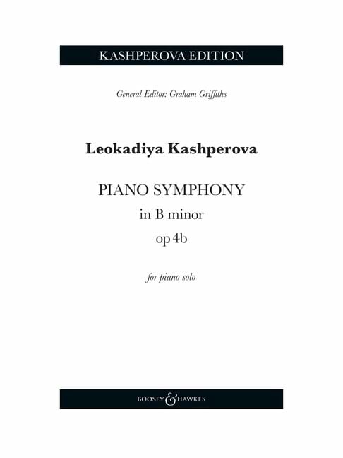 Piano Symphony in B minor Op. 4b Léocadie Kashperova Partition Piano
