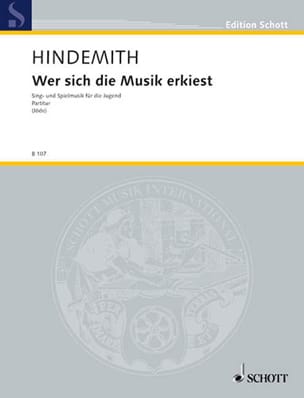 Wer sich die Musik erkiest HINDEMITH Partition Chœur