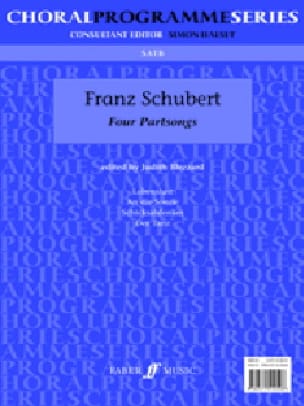 4 Partsongs SCHUBERT Partition Chœur