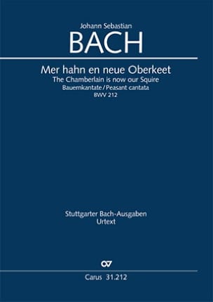 Cantate BWV 212 BACH Partition Chœur