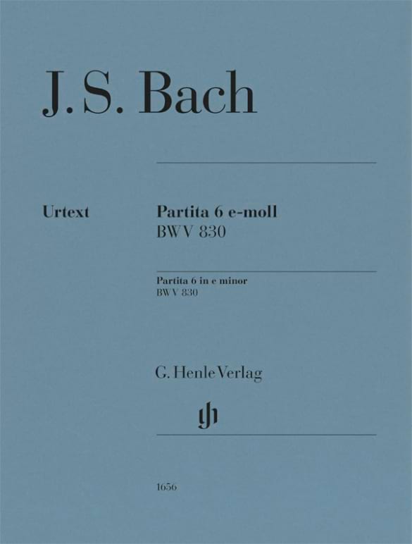 Partita n°6 BWV 830 BACH Partition Piano